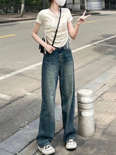 High Waisted Straight Leg Jeans