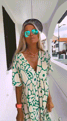 Casual Floral Swing Dress Summer Dress