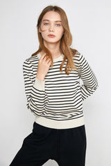 Virgil Ivory Striped Sweater