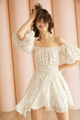 Ivory Garland Garden Dress