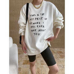 Fake Two-piece Thermal Fleece Hooded Sweater
