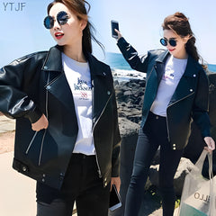 Loose Biker Leather Jacket