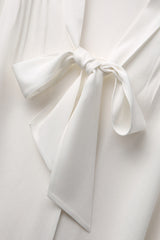 Eleni Cornflower White Tie Shirt