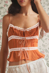 Cutest First Lace Up Cami Top - 6 Colors