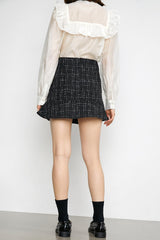Othmar Black Ruffle Hem Skirt
