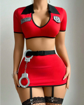 Police Officer Cosplay Lingerie Set