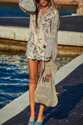 Summer Escapades Print Long Sleeve Set - 5 Colors