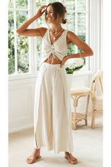 Suits You Perfectly Sleeveless Cotton Suit