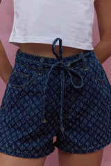 Easygoing Blue Wash Denim Shorts