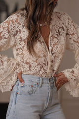 Special Sweetness Lace Long Sleeve Top