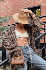 Seasonal Success Plaid Long Sleeve Top