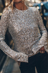 Shine For Us Sequin Long Sleeve Top - 2 Colors
