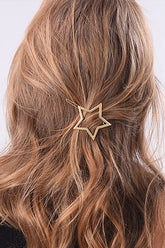 Golden Star&Heart Hairpin