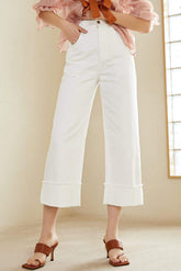 Sasha White Capri Pants