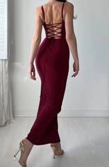 Adjustable Strap Drawstring Waist Bodycon Dress