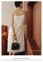 Gentle temperament, loose and thin, French slip dress