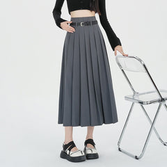 Casual Pleated Skirt