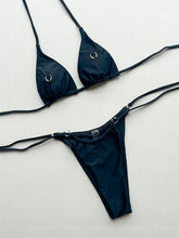Metal Ring Halter Bikini Strappy Two-pieces Bikini Set