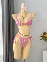 Striped Bikini Two-pieces Bikini Set