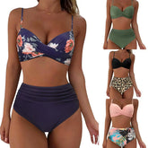 Thickened Bikini High-Waist Cover-Up Strapless Swimsuit Side Cross-Border Swimwears