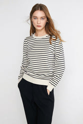 Virgil Ivory Striped Sweater
