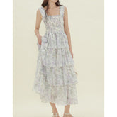 Sunny Evenings Apricot Multi Lurex Flutter Sleeve Maxi Dress