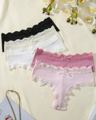Lace Comfortable Pure Cotton Crotch Plus Size Breathable Panties