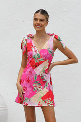 Your Sweetie Print Tie-Strap Mini Dress - 3 Colors