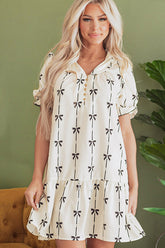 Morning in Mallorca Print Mini Dress