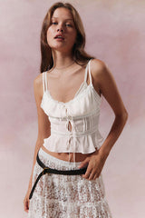 Cutest First Lace Up Cami Top - 6 Colors