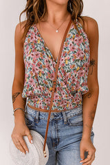 Win You Over Floral Print Wrap Cami