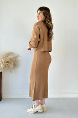 Short Sweater Knit Dress Set