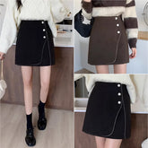 Inaya Black Asymmetrical Skirt