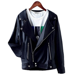 Loose Biker Leather Jacket