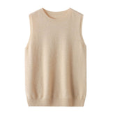 Wool Crew Neck Vest