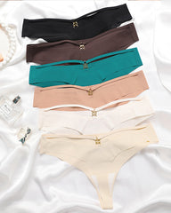 Women's Seamless Breathable Invisible Hollow Thong