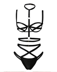 Bandage Hollow Underwear Set