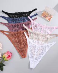 Low-Rise Breathable Lace Seamless String T-Back