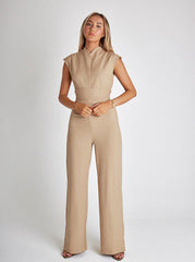 Sleeveless Wide-Leg Jumpsuit