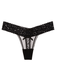 Floral Lace Cutout Thong Panties
