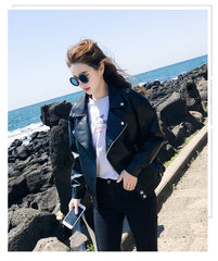 Loose Biker Leather Jacket