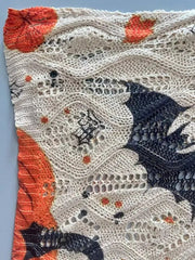Halloween Pumpkin Print Long Sleeve Knit Top
