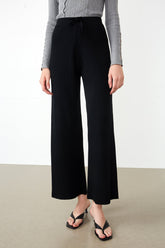 Lowman Black High Waist Knit Pants