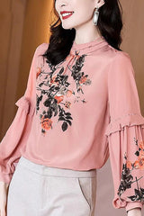Love Of Romance Print Statement Sleeve Top - 2 Colors