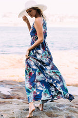 Boho Print Elastic Beach Maxi Dress - 4 Colors