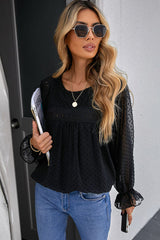 Always Amazing Swiss Dot Lace Top - 6 Colors