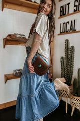 Real Babe Denim Maxi Skirt