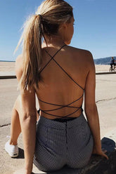 Cross-back Spaghetti Lingerie