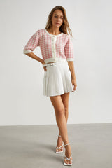 White Tennis School Skirt