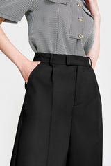 Business Essential Black Wide Slacks